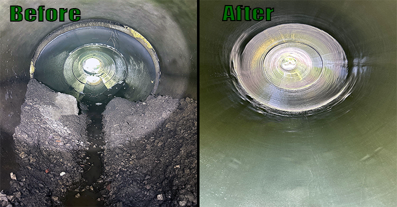 48 Inch RCP with Separated Joints