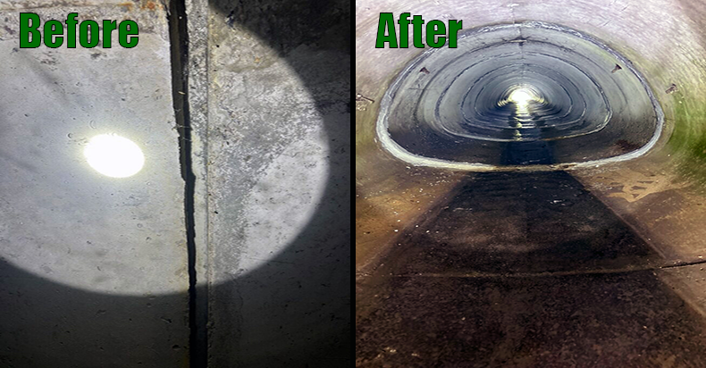 72 Inch Arch with Separated Joints and Spalled Concrete