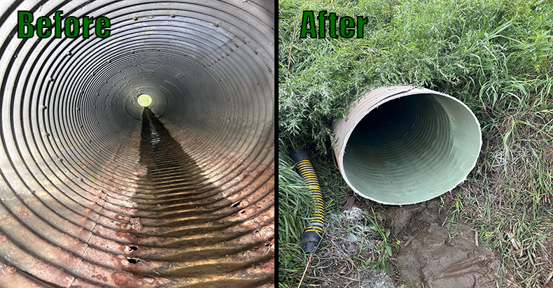 36 Inch CMP with Deteriorated Invert